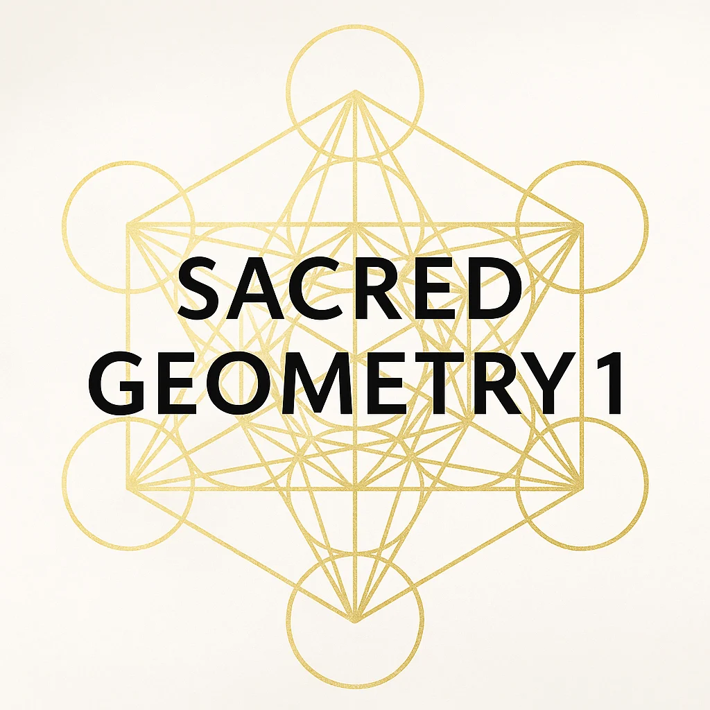 Forme geometrice aurii în ilustrația Sacred Geometry 1