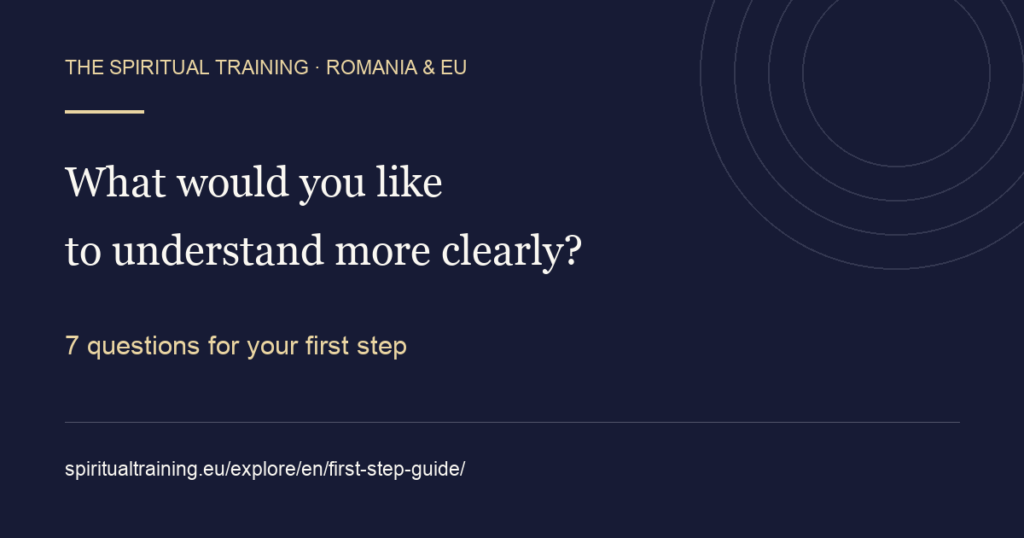 What would you like to understand more clearly? 7 questions for your first step.